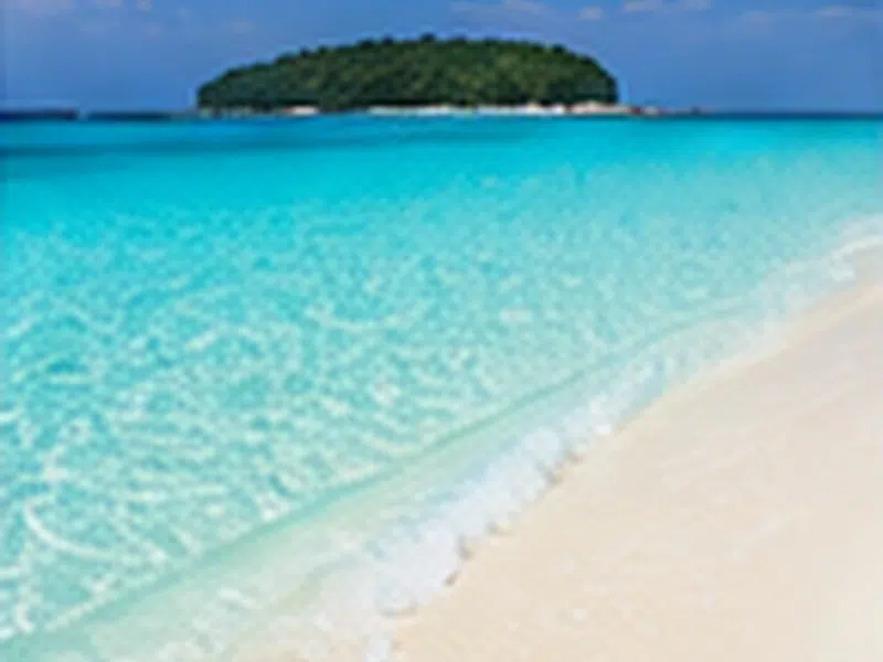 ภาพประกอบหาดทรายขาว เกาะราวี